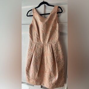 NWOT Peach & Gold cocktail/tea dress - size 12